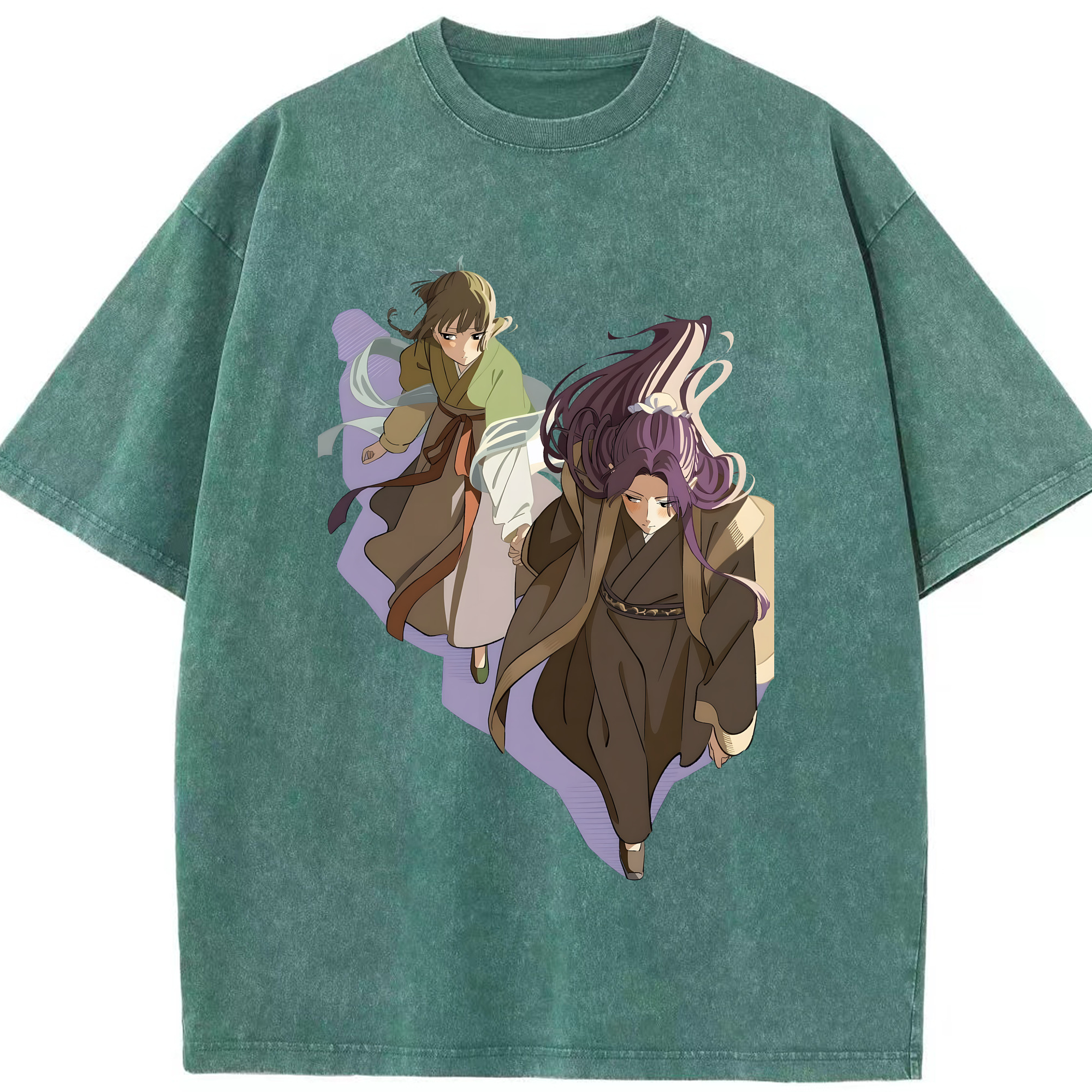 （画像用） 薬屋のひとりごと The Apothecary Diaries 綿100% ヴィンテージ風 半袖Tシャツ（フロントプリント）